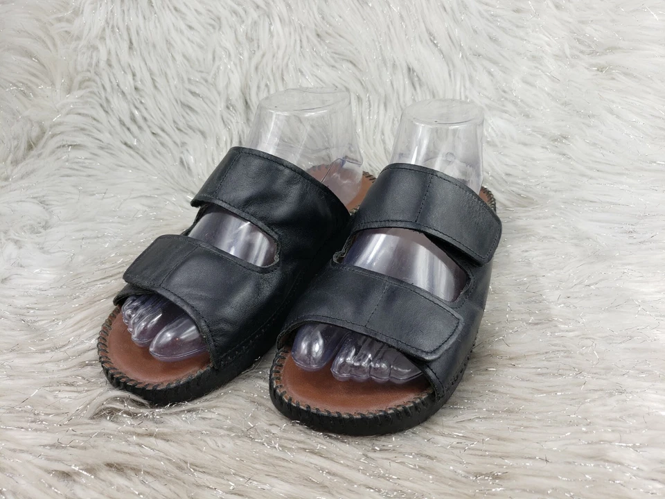 Черные кожаные туфли на плоской подошве LIFE STRIDE размер 8 M - Изображение 4 из 4