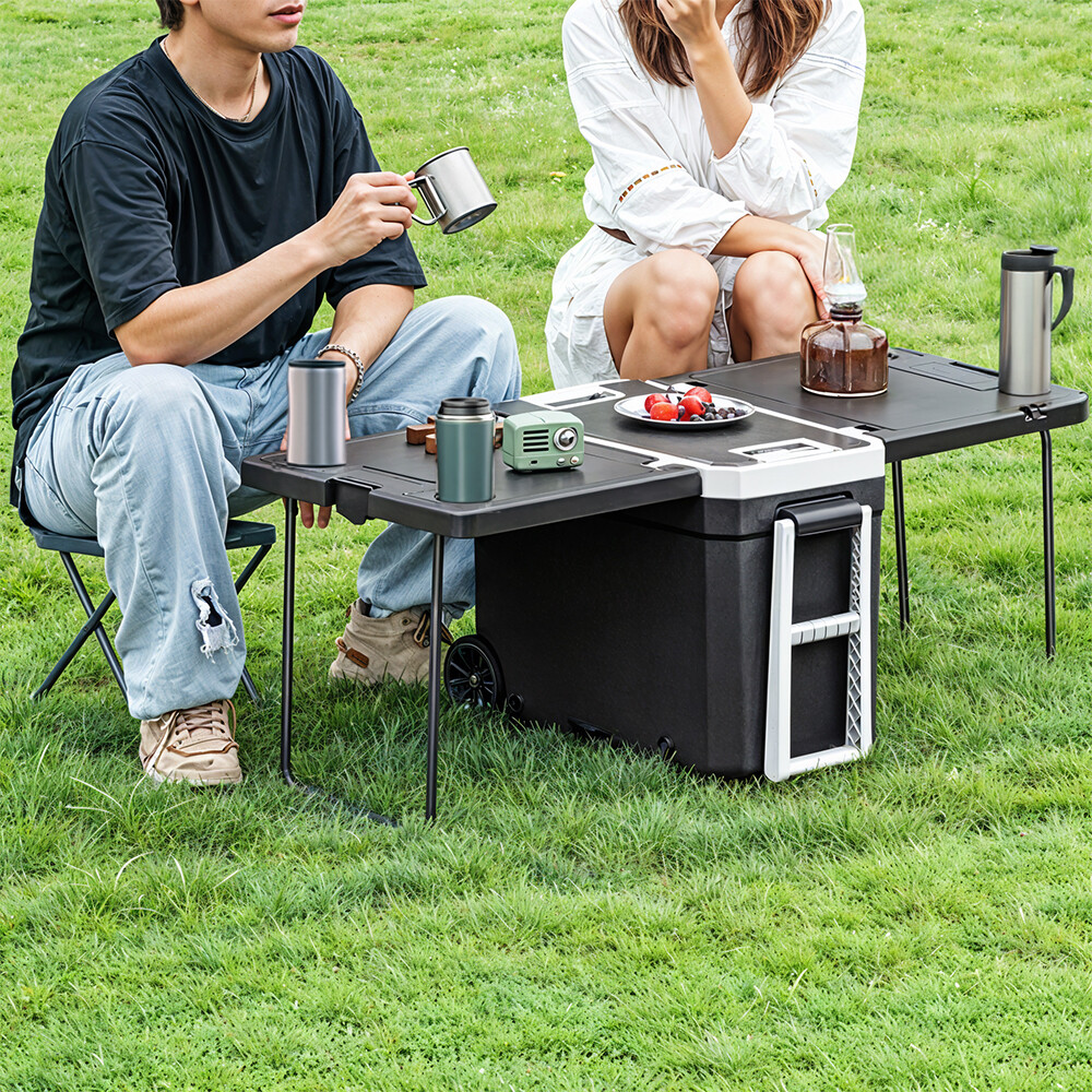 Folding Camping Table And Chairs Stools Rolling Cooler Box Cart