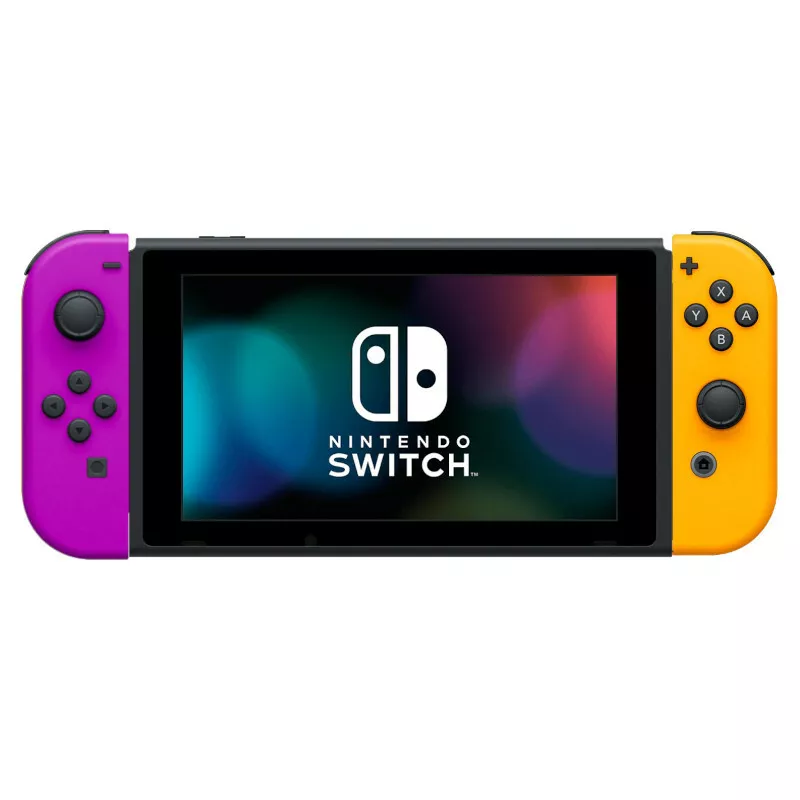 Nintendo Switch V1 - 32GB - Purple / Orange Joy-Cons - Very Good Nintendo Switch V1 - 32GB - Purple / Orange Joy-Cons - Very Good