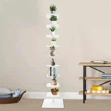 9-Tier Metal Bookcase Book Organizer Rotating Spine Bookshelf Book Tower