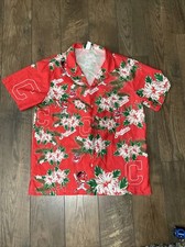 Chief Wahoo Cleveland Indians Hawaiian Shirt Red Garment One Men  s M