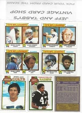 1979 TOPPS FOOTBALL 173-347 / SEE DROP DOWN MENU FOR CARD YOU WILL RECEIVE.