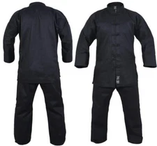 New YAMASAKI Martial Arts Karate Uniforms (Black Trim) - 10Oz Kids to Adults