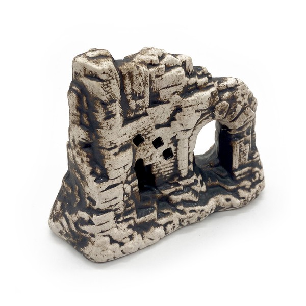 Deko Aquarium Burg Mit Torbogen 17X7X13Cm Terrarium Dekoration HöHle Fische-image