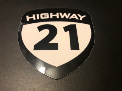 HIGHWAY 21 FULL LOGO STICKER - 4X4 