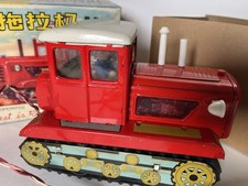 Tractor And Driver China 461 Me 701 Red Vtg Original Box Not Working