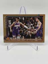 2025-26 Topps Basketball Heat Check /2025 Gold Parallel #294 Suns Duo Light Up