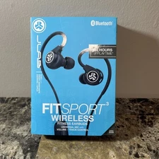 NIB  JLab Audio - Fit Sport Fitness Earbuds Wireless In-Ear Headphones - Black