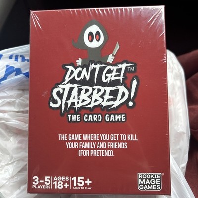 DON'T GET STABBED The Card Game - 3-5 players 15mins 18+ Rookie Mage 2019