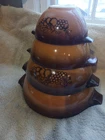 Pyrex Old Orchard Cinderella Bowl Set Vtg 440 Cinderella Nesting Great Shape 4pc