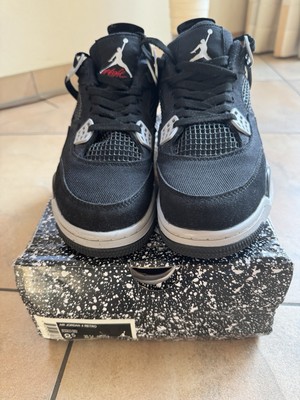 Jordan4 Retro SE Black Canvas Größe 42 - wie neu & günstig