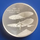 Sterling Silver Round Franklin Mint History of Flight 37.72 gram (1.12 ozt .999)