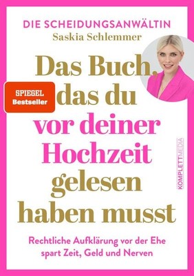 Das Buch, das du vor deiner Hochzeit gelesen haben musst (SPIEGEL-Bestseller)...