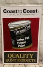 Vintage Coast to Coast Hardware Sign Qaulity Paint Products Tin Metal Embossed