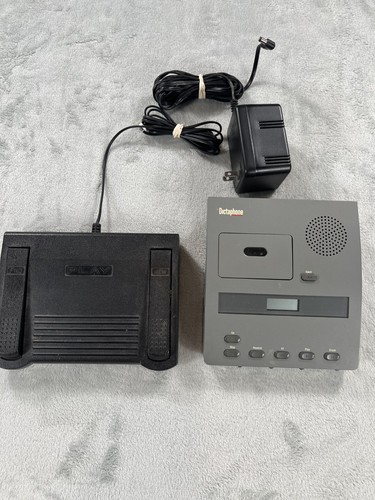 Vintage Dictaphone Expresswriter Model 3740 With Foot Pedal