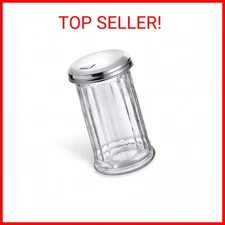 Glass Sugar Dispenser w/ Pour Spout (12oz) Sugar Container w/ Lid Sugar Shaker D
