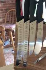 Mercer Culinary BPX 12" Granton Edge Cimeter Knife with Nylon Handle NFS 