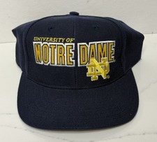 NWOT Vintage 90s Sports Specialties Notre Dame Fighting Irish Snapback Hat OSFA