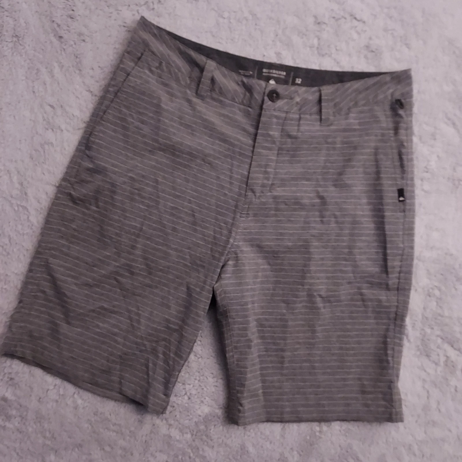 Quiksilver Amphibian Shorts Men 32 Performance Stretch Hybrid Dry Flight Striped