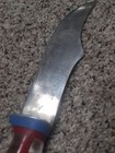 Large Vintage Handmade Knife Carbon Steel Blade 7" Composit Aluminum Plastic  — photo 9