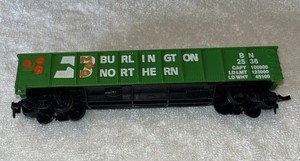 HO Tyco Burlington Northern Green Gondola With Homemade Load