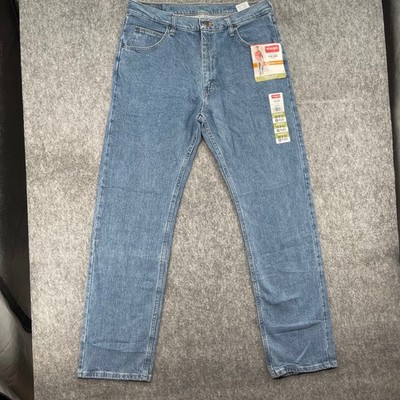 Wrangler Jeans 35x32 Mens Five Star Premium Regular Fit Flex Blue New