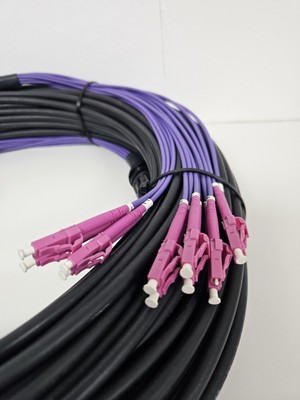 25m OM4 Multi Mode 12c LC Glasfaserkabel 