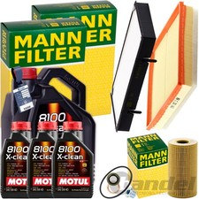 MANN INSPEKTIONSPAKET+8L MOTUL 5W-40 ÖL passend für OPEL VIVARO A 2.0+2.5 CDTI