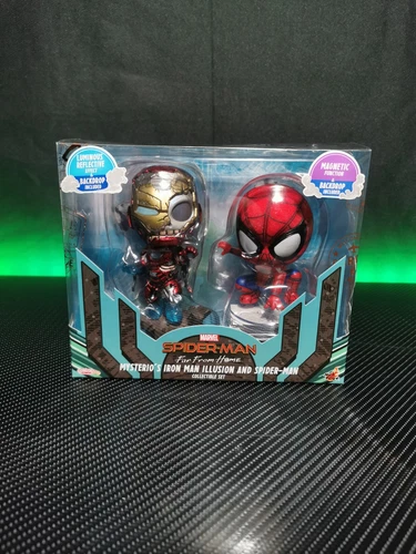 Hot Toys Cosbaby Spider Man and Mysterio's Iron Man Illusion Lejos de Casa Sin Reserva Sin Precio