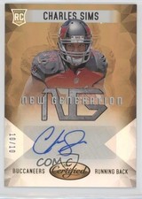 2014 Certified New Generation Mirror Signatures Gold 10/10 Charles Sims Auto 4r3