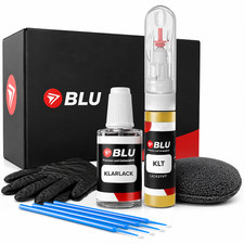 BLU Auto Lackstift KLT Klarlack JauneFaro Gelb für PEUGEOT Set Reparatur