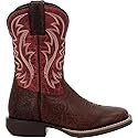 Durango® Shyloh Big Kids' Western Boot, Mahogany And Dynamite Red, Size 7(M), Ma