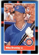 1988 Donruss Baseball card #609 Chicago Cubs Mike Brumley RC