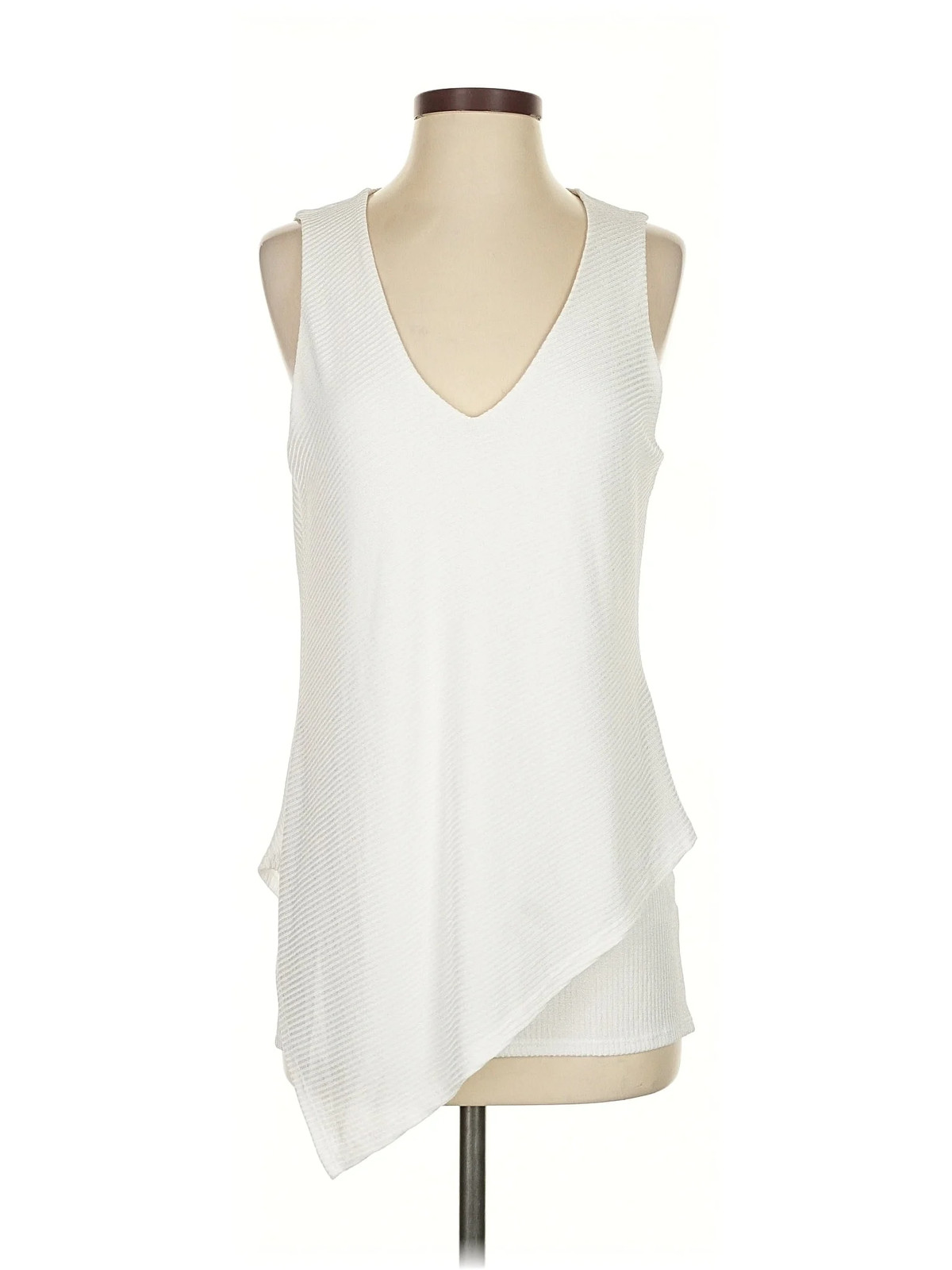 White House Black Market Women White Sleeveless T… - image 1