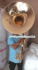 SOUSAPHONE 22" ROZMIAR DZWONKA ZŁOTY LAKIER WYKONANY Z CZYSTEGO MOSIĄDZU + PUDEŁKO NA WALIZKĘ + DARMOWA WYSYŁKA