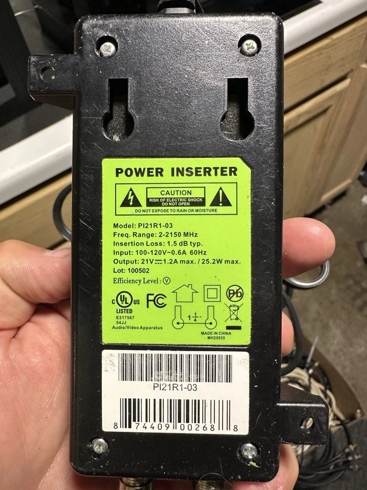 DIRECTV HD TV Power Inserter Cord Model: Pl21R1-03 SWM ODU ONLY - Image 2 of 2