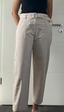 beige MANGO Chino Stoff Hose casual zeitlos S...