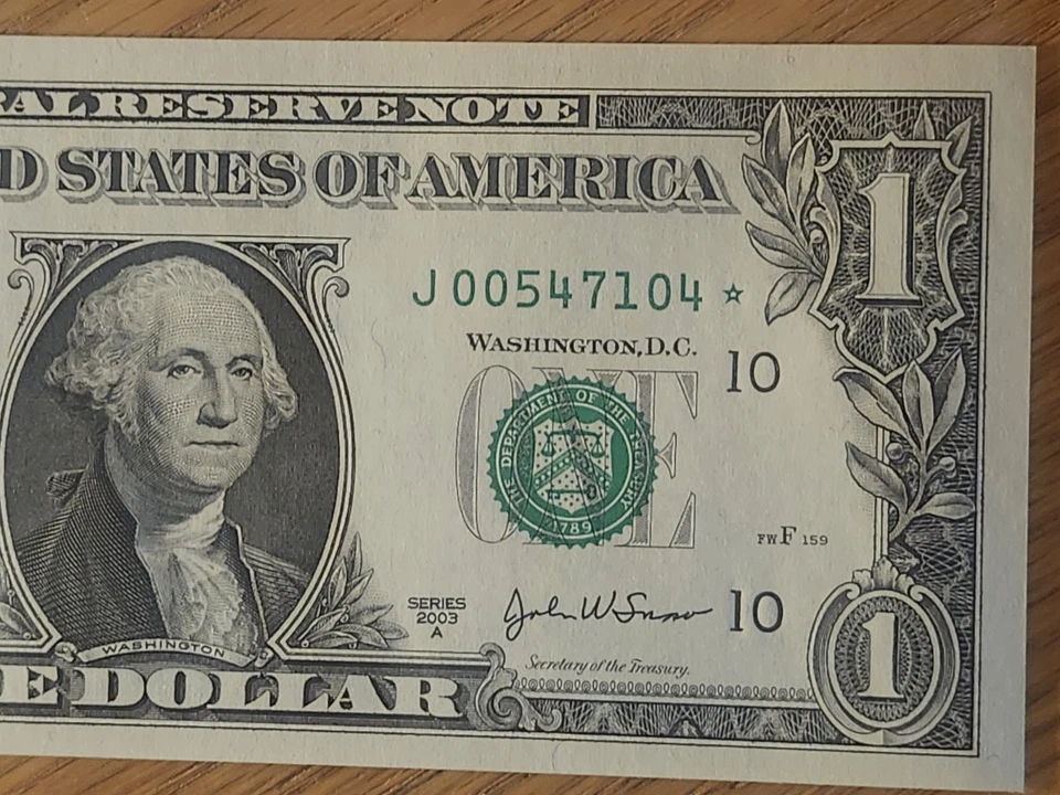 2003A $1 "STAR NOTE" KANSAS CITY UNC/GEM J00547104* 00 START 1 OF 3 CONS SER - Image 4 of 4