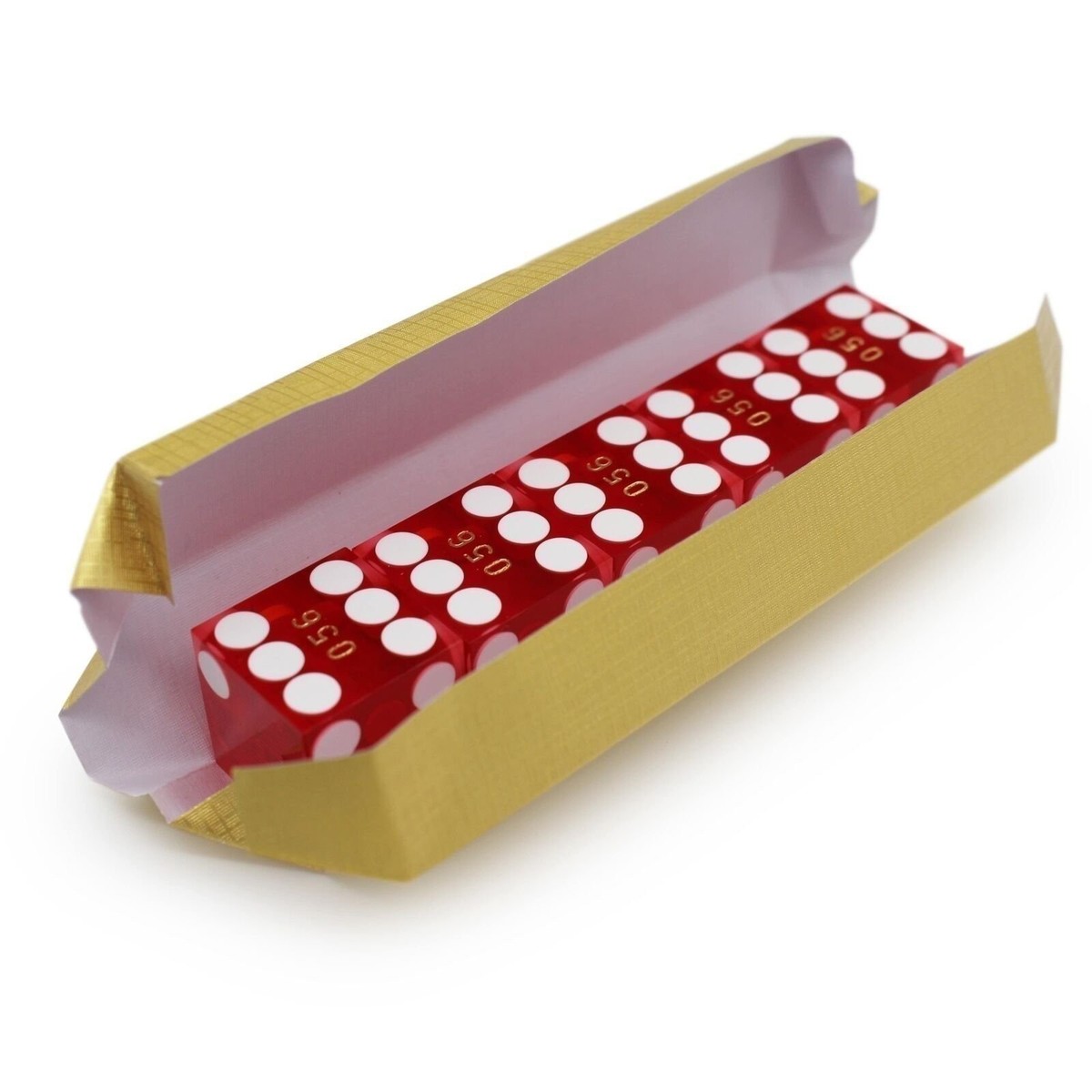 Professional CRAPS DICE - 5 RED Dice Big 19mm 3/4