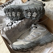 NIB - OBOZ Sawtooth X Mid B-Dry Waterproof Hiking Boots 10 Womens Drizzle 24102