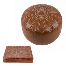 Pumpkin Ottoman Cover Wipe-Clean Pumpkin Pouf Cover Versatile for Meditation