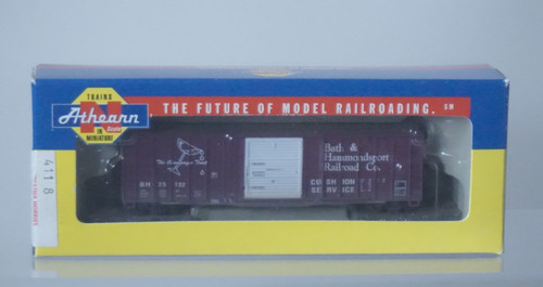Vagón de tren de caja Athearn WEATHERED BATH & HAMMONDSPORT B&H 25132 escala N - 11211 | Zustand: Used