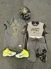 Oregon Duck Pro Combat Nike Cowboy Classic RARE Game Worn Football Jersey Volt