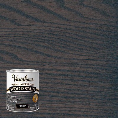 Varathane 304559 Carbon Gray Oil-Based Fast Dry Wood Stain 1 qt. (Pack of 2)