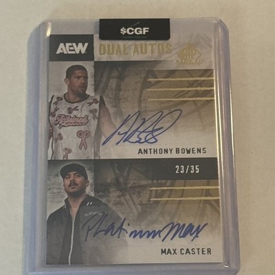 2025 AEW UPPER DECK SP GAME USED EDITION THE ACCLAIMED MAX CASTER BOWENS 23/35