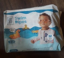 Hello Bello Premium Swim Diapers - Size M 18-34 lbs , Swimming Sloth Design