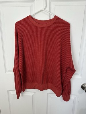 Thread & Supply Orangish-Red Sweater Women's Size Large~ABSOLUTELY BEAUTIFUL!