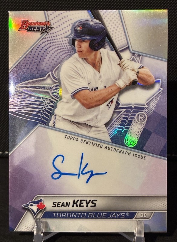 SEAN KEYS 2025 Bowman’s Best Refractor Auto Toronto Blue Jays Rookie Autograph