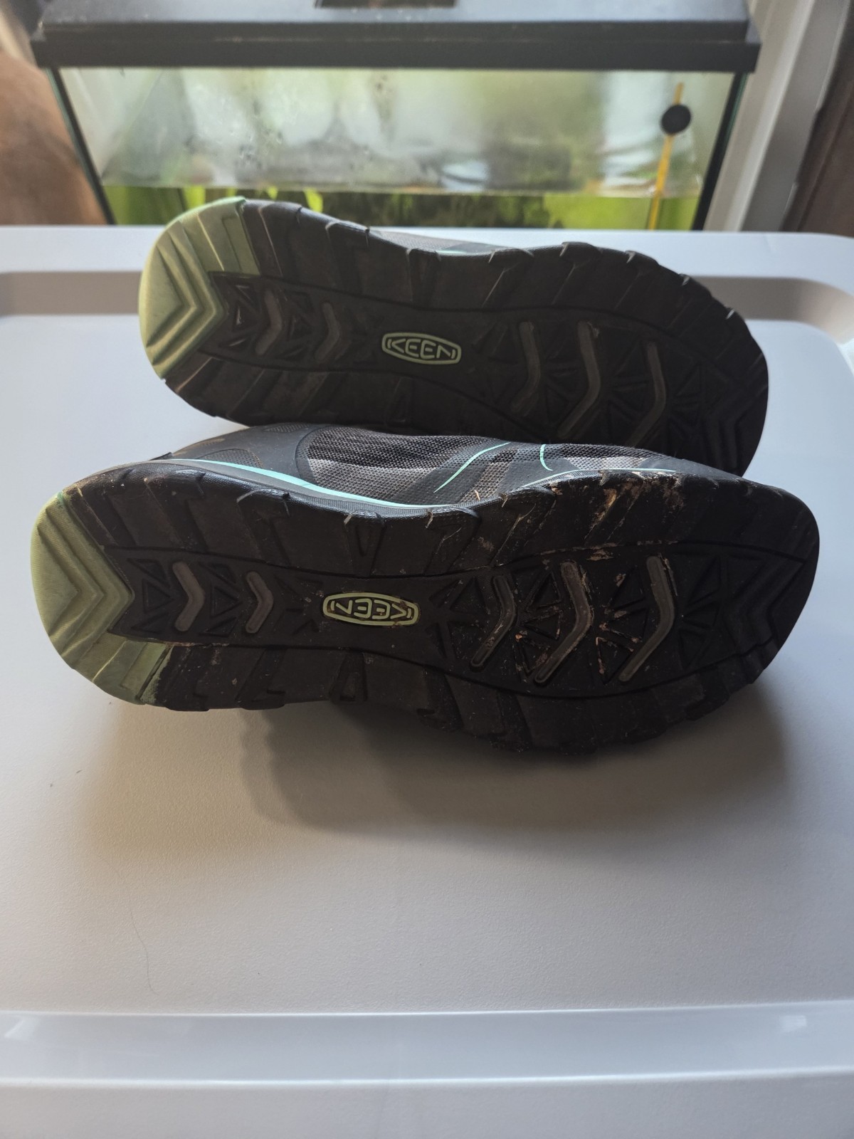 Scarpe da trekking Keen Saltzman nere teal sneakers basse donna 5