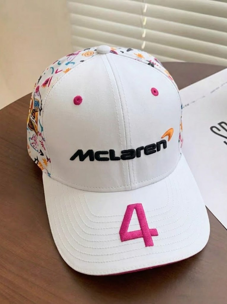 my bloody valentine 2026 来日 キャップ 帽子　マイブラ Formula 1 McLaren Miami GP Lando Norris White Team Cap Hat